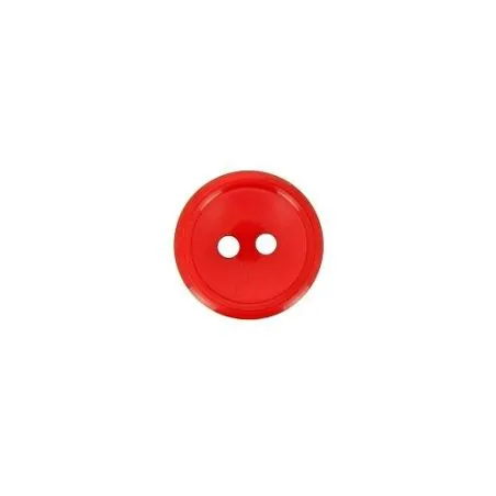 boutons 2 trous cuvette rouge nacre - 11 mm x30