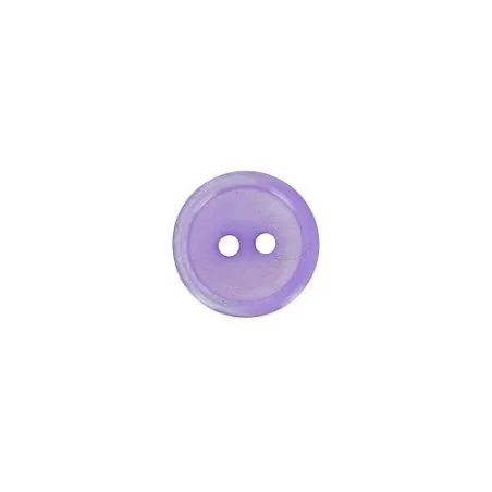boutons 2 trous cuvette violet clair nacre - 11 mm x30