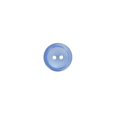 bouton bleu bleuet cuvette imi nacre - 13 mm x30
