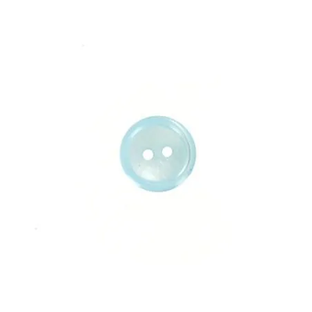 bouton bleu azur cuvette imi nacre - 13 mm x30