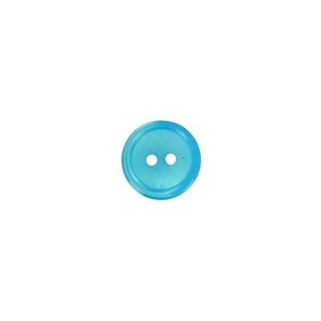 bouton bleu cuvette imi nacre - 13 mm x30