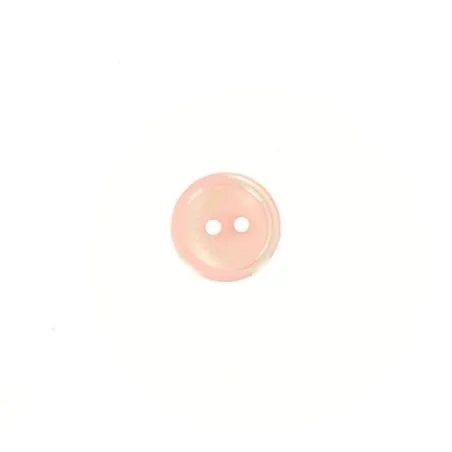 bouton rose pâle cuvette imi nacre - 13 mm x30