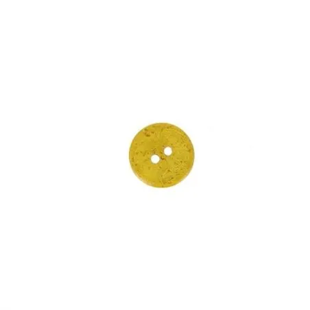 boutons jaune 2 trous - 10 mm x30