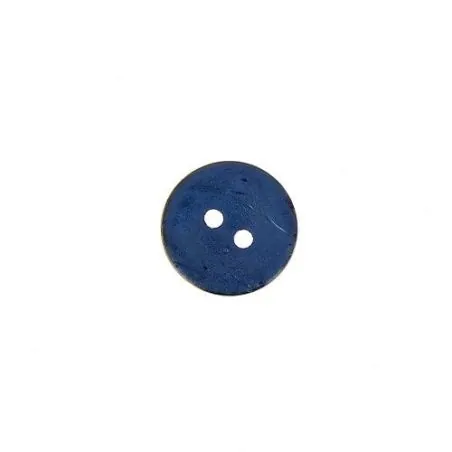 bouton 2 trous bleu -12 mm x30