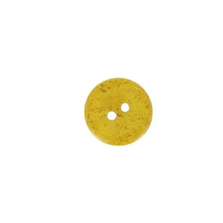 bouton 2 trous jaune -12 mm x30