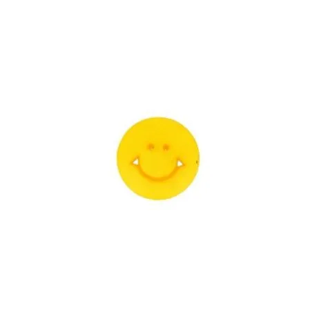 Bouton smiley plat à pied jaune - x30 - 12 mm