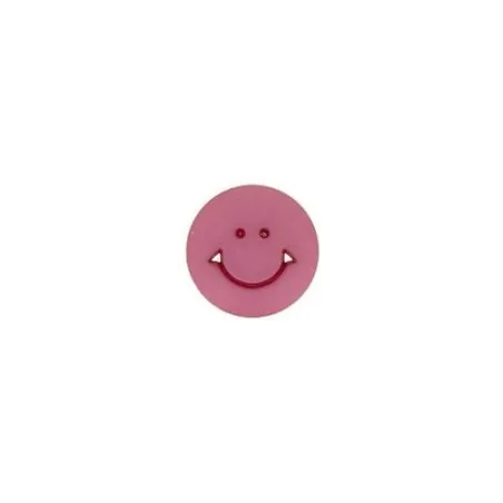 Bouton smiley plat à pied violet - x30 - 12 mm