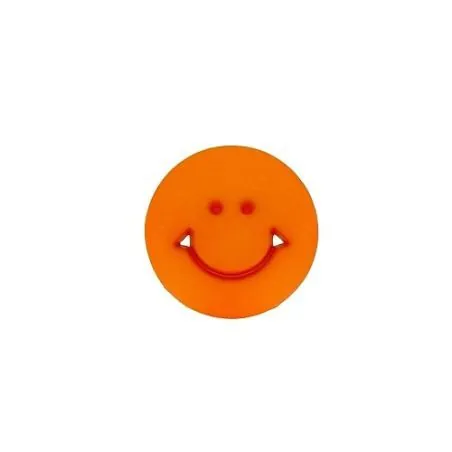 Bouton SMILEY orange - x30 14 mm. bts a pied smile col