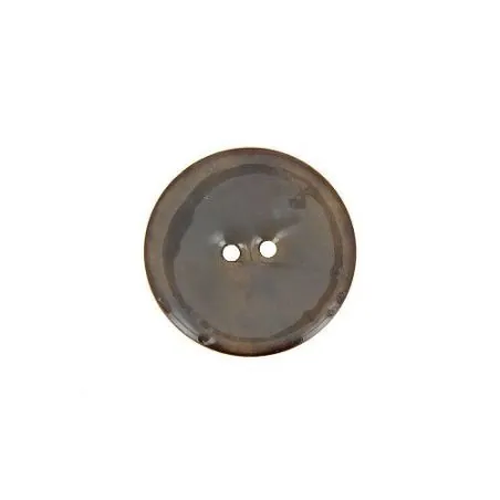 boutons marron gris - 20 mm - 2 trous - laque -x30