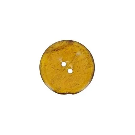 boutons jaune - 20 mm - 2 trous - laque -x30