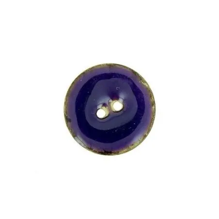 boutons violet - 20 mm - 2 trous - laque -x30