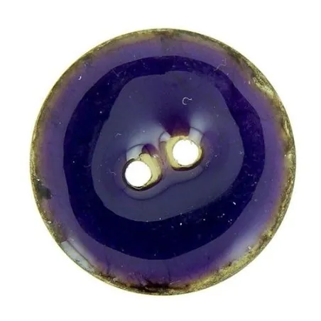 boutons laqués violet x10 - 40 mm bt 2 trous