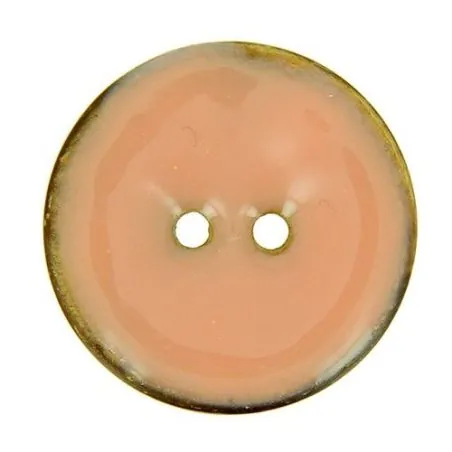 boutons laqués rose x10 - 40 mm bt 2 trous