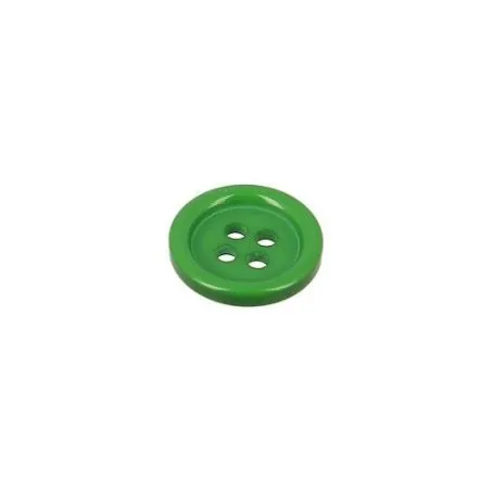 Tube 30 boutons Ø 15 mm 4 trous vert
