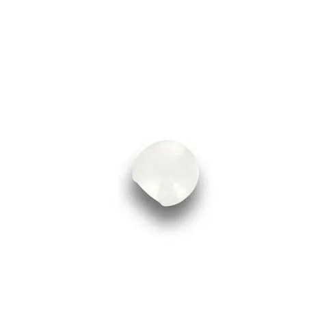 Bouton à pieds boule nacrée blanc x30 - 10 mm