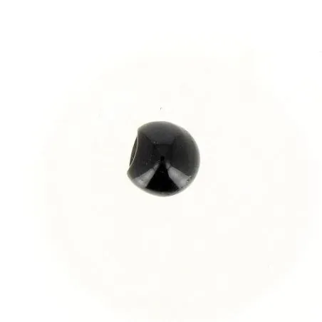 Bouton à pieds boule nacrée noir x30 - 10 mm