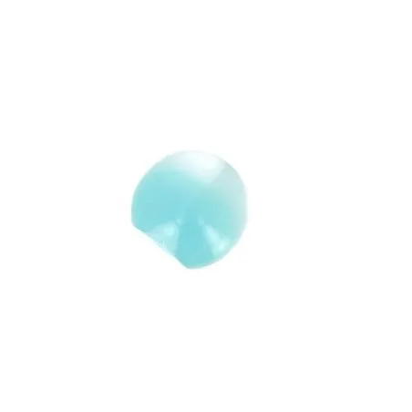 Bouton à pieds boule nacrée bleu turquoise x30 - 12 mm