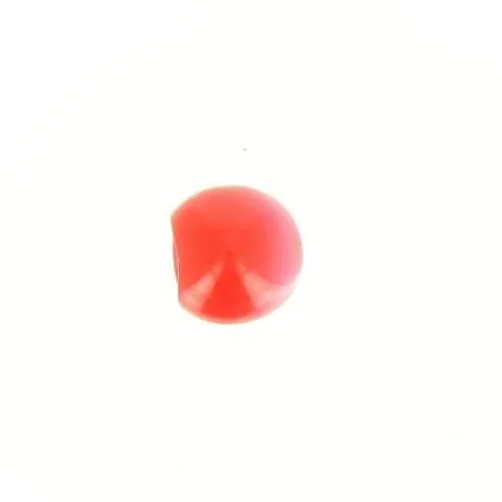 Bouton à pieds boule nacrée rouge cinabre x30 - 12 mm