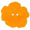 boutons fleur orange - x10 48 mm 2 trous fleur exotique
