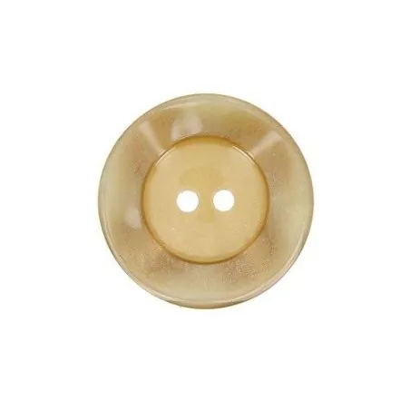 boutons beige clair 18 mm cuvette bord gondolé x30