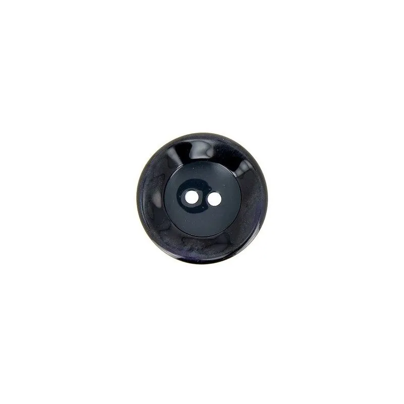 boutons noir cuvette bord gondolé x30 - 22 mm