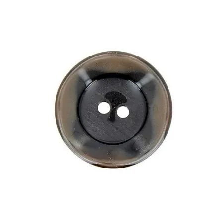 boutons marron cuvette bord gondolé x30 - 22 mm