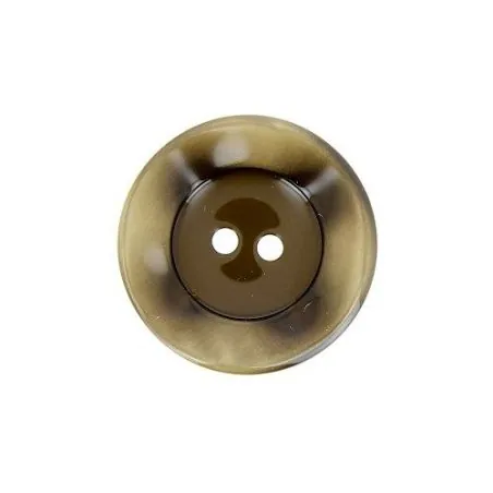 boutons brun cuvette bord gondolé x30 - 22 mm