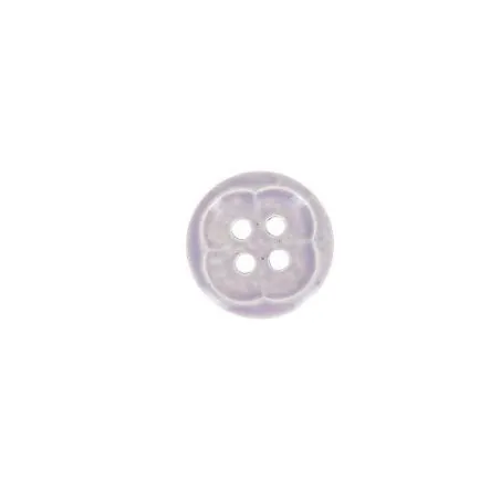 boutons x30 - gris -12 mm 4 trous fleur façon email