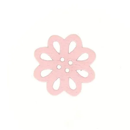 boutons rose - x30 20 mm pétales bois