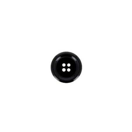 boutons noir 4 trous veste x30 -15 mm