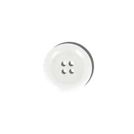 boutons 4 trous blanc veste x30 - 22 mm