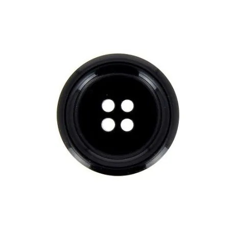 Boutons noir 4 trous pour veste x20 - 25 mm 