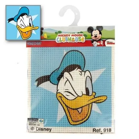 Canevas licence Donald Disney gros trous 15 x 15 cm