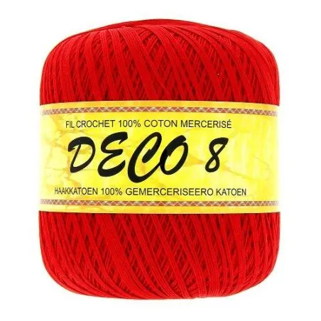 6 pelotes 100 gr - 100% coton à crocheter couleur