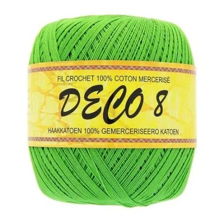 6 pelotes 100 gr - 100% coton à crocheter couleur