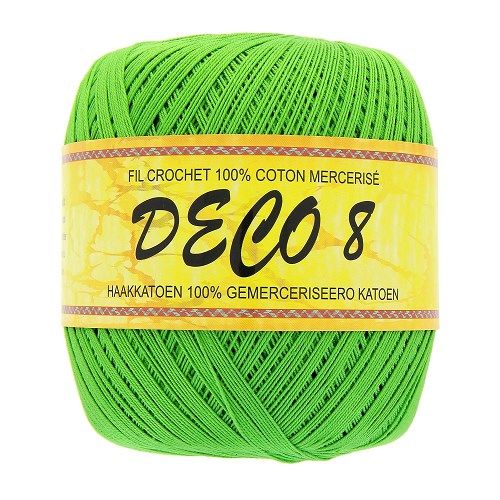 6 pelotes 100 gr - 100% coton à crocheter blanc - DECO8B