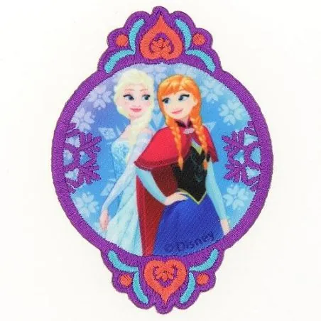 Ecussons broderie Elsa et Anna La reine des neiges Disney enfant