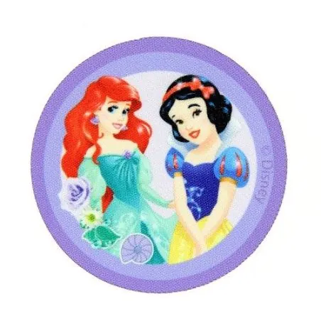 Ecussons imprimés Ariel et blanche neige Disney