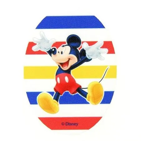 Ecussons ovale Mickey rayure Disney