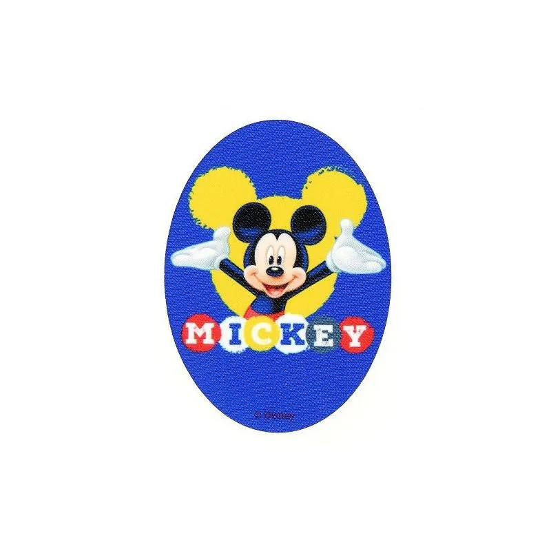 Ecussons bleu Mickey ovale Disney