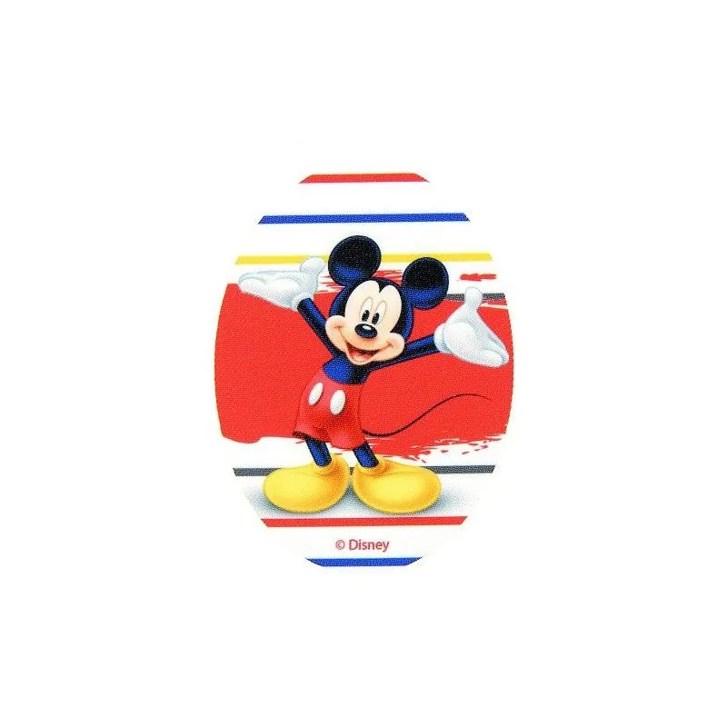 Ecussons Mickey rayure ovale Disney