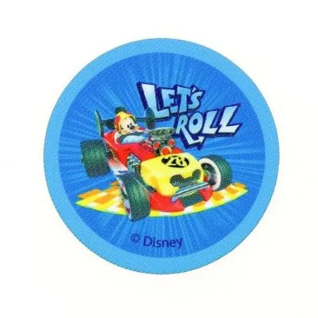 Ecussons rond let's roll - Mickey Disney