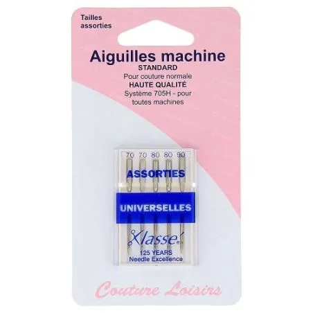 Aiguilles machine universelles assorties X5