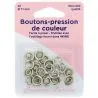 Boutons pression 11 mm col. Argent x6 n2