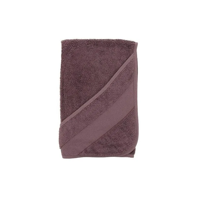 Serviette bébé mauve avec capuche 75 x 75 cm Serviette bébé mauve avec capuche 75 x 75 cm