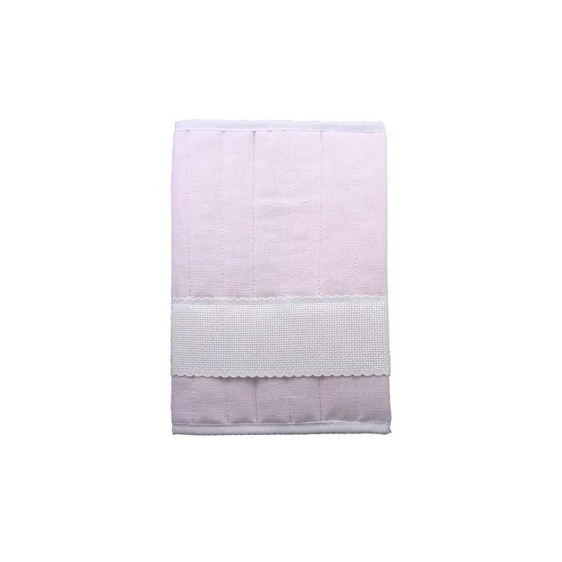 Carnet de santé lin rose - coton 17 x 23 cm