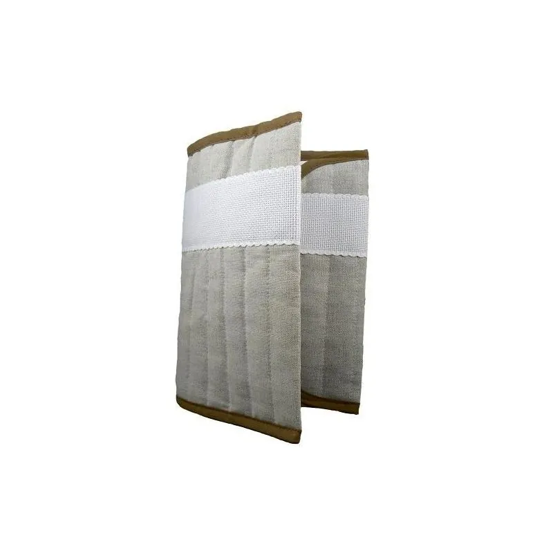 Carnet de santé lin blanc - coton 17 x 23 cm