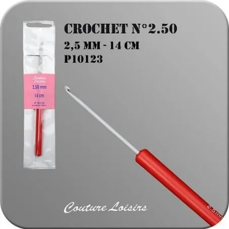 Crochet : 2.5 mm x 12 cm Crochet : 2.5 mm x 12 cm