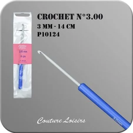 Crochet : 3 mm x 14 cm Crochet : 3 mm x 14 cm