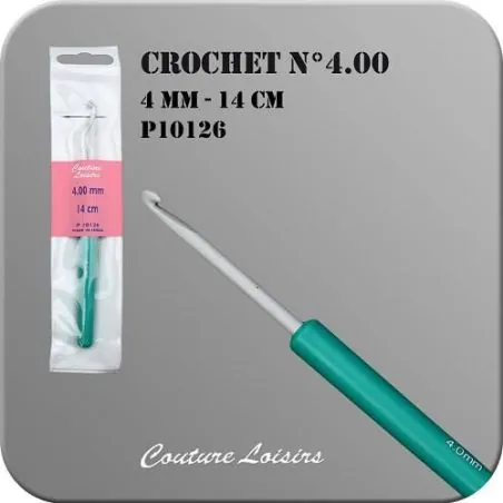 Crochet : 4 mm x 14 cm Crochet : 4 mm x 14 cm